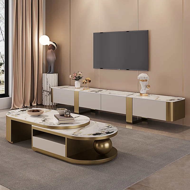 

Italian Design Modern Coffee Tables Living Room Aesthetic Unique Home Coffee Table Luxury Gold Mesa De Centro Sala Furniture