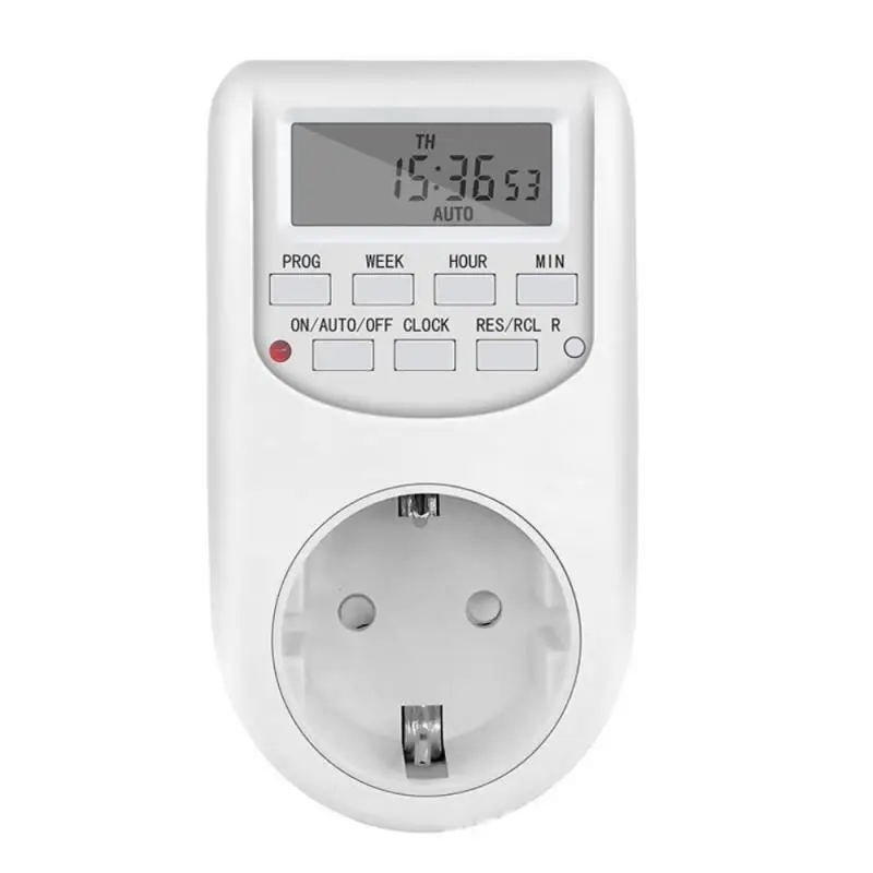 Digital Timer Switch Electronic 12/24 Hour Weekly Programmable Timing Socket EU UK US Plug Outlet Kitchen Appliance Time Control