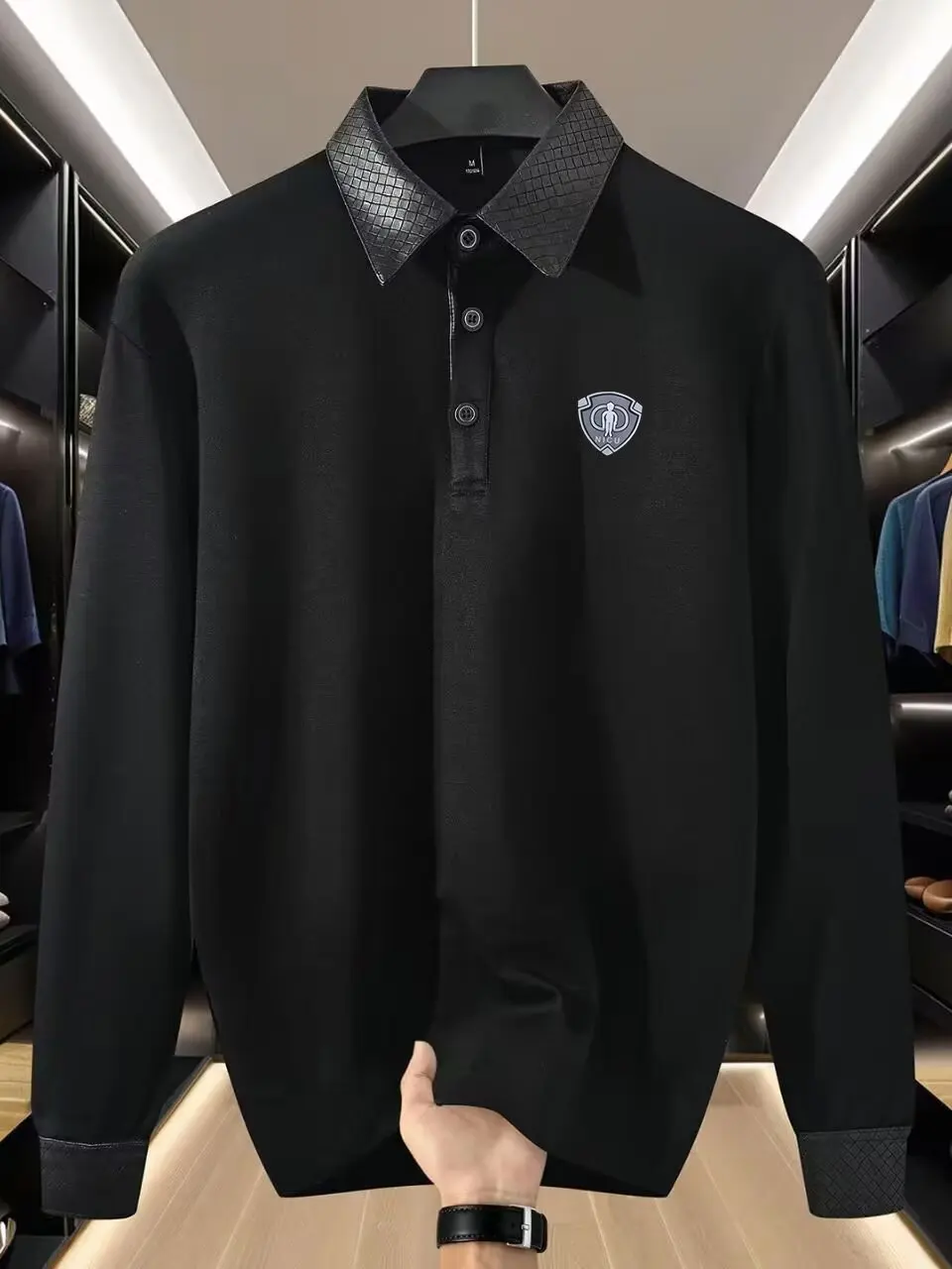 2025 New Luxury Sle Long Sve irt Men's Casual Turn-down Collar High Quali Faionable Polyester Busin Casual...