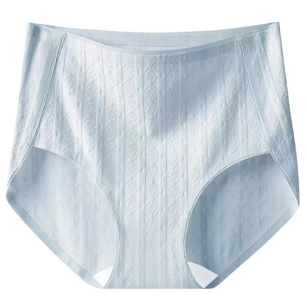 

Fashion Thin Cotton Panties Large Size Breathable High Waist Briefs Solid Color Underpants Seamless Panties Lady