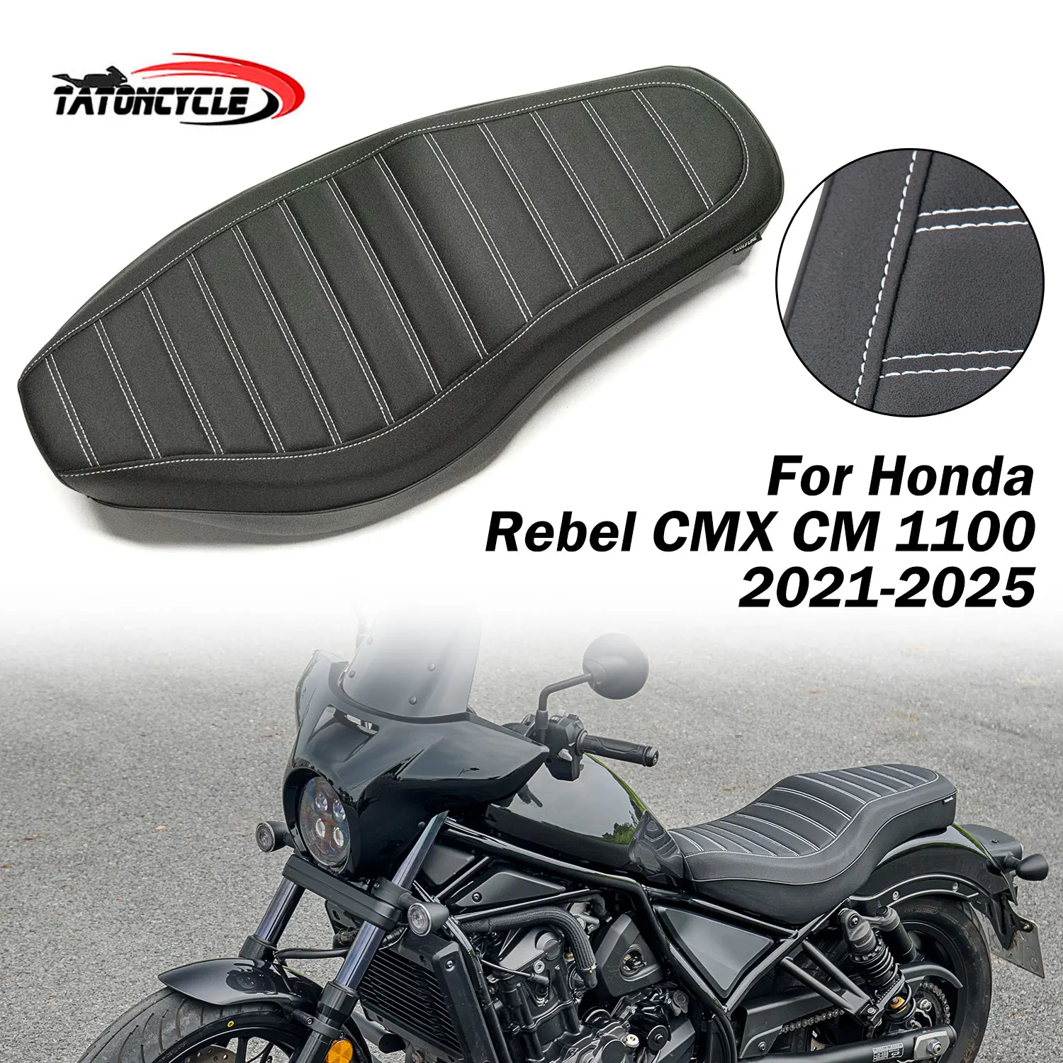

Для Honda Rebel CMX 1100 2021-2023 CMX1100 мотоцикл водителя двойной чехол на сиденье капот пассажирская подушка аксессуары для сиденья