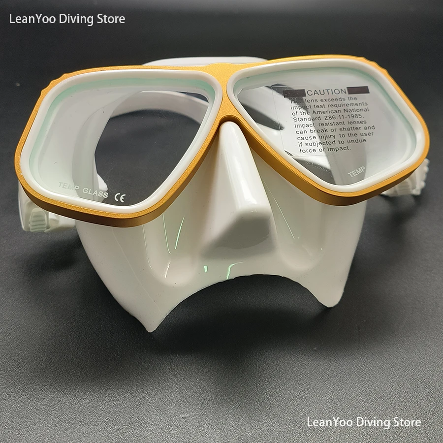 نظارات غوص حر من الألومنيوم المتفوقة مماثلة من سبائك أبولو منخفضة الحجم، قناع غوص مريح مع صندوق أسود