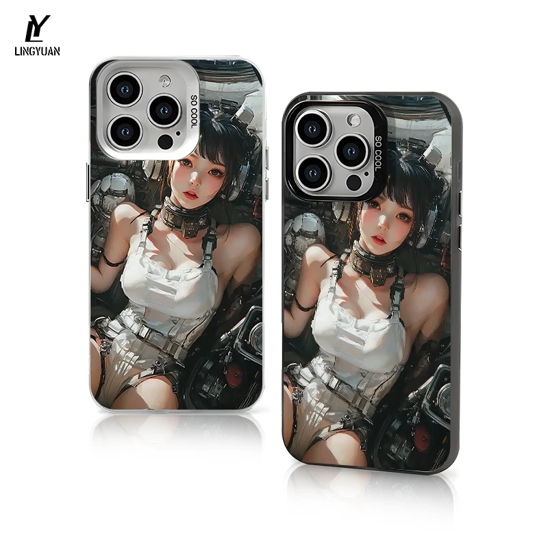 

Жидкий силиконовый чехол для телефона для iPhone 16E/15/14/13 Pro Max/96/XR, чехол для телефона с принтом, противоударный чехол для девочек в стиле аниме, подарок для любителей спортзала