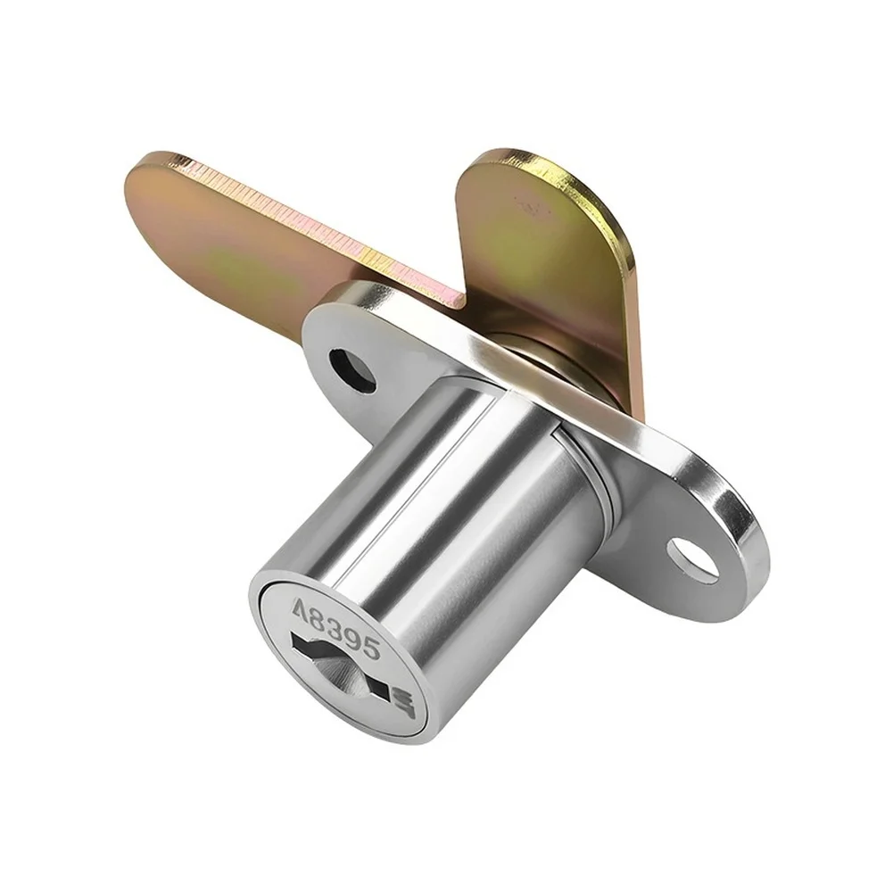 Three Tier Security Mechanism for Cabinet Doors with 7 Shaped Latch Design and 180 Degree Folding Key for Reliable Closure