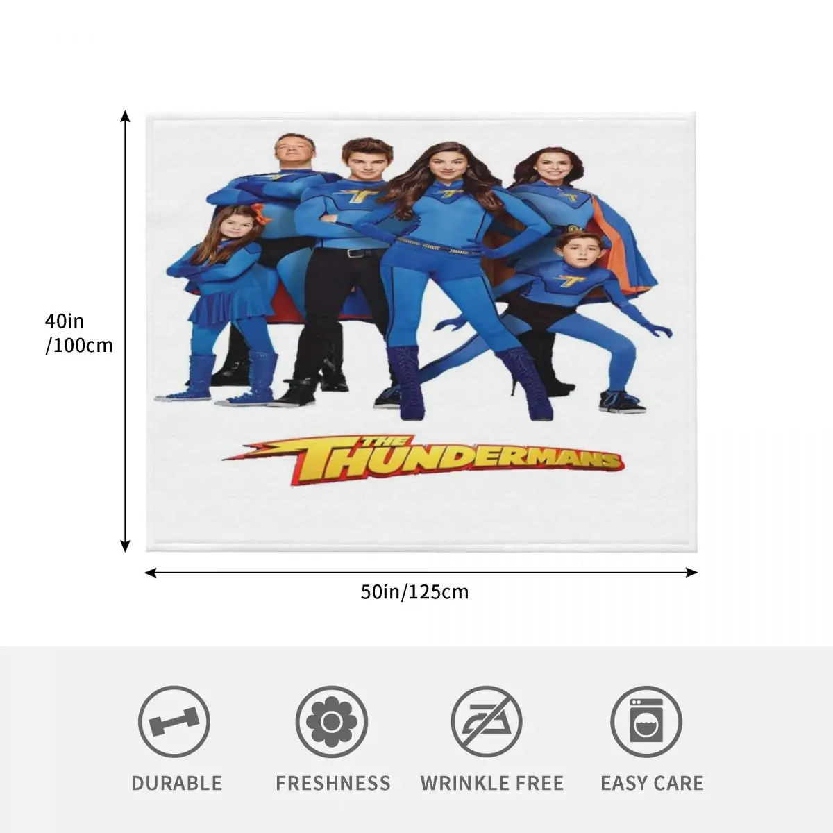 Picture 5: The Thundermans Throw Blanket Lightweight Warm Blanket for Travel Camping