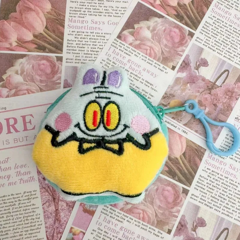 アニメスポンジボボイスクエアパンツぬいぐるみコインケースミニ収納キーホルダー新スタイル創造性かわいいキュートニッチおしゃれ