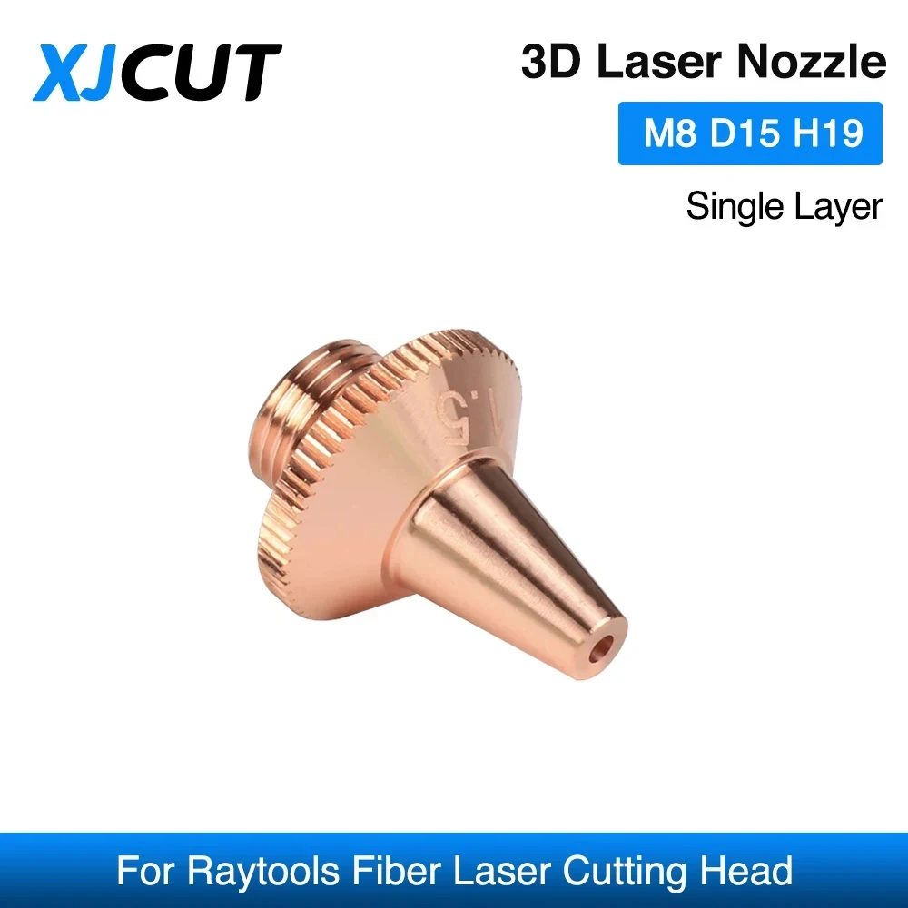10PCS Industrial tools D15 H19 M8 3D cutting Laser machine nozzle m8 copper laser cutting nozzles for raytools laser cutting