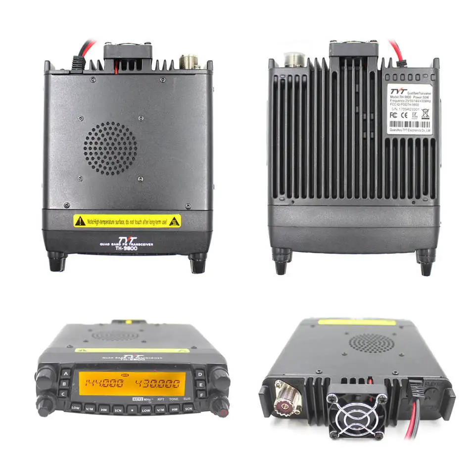 TYT TH-9800 Fernsprechanlage 50 W Gegensprechanlage 20 km Vierband-Amateurfunk Basisstation Walkie Talkie 29/50/144/430 MHz Funkgerät