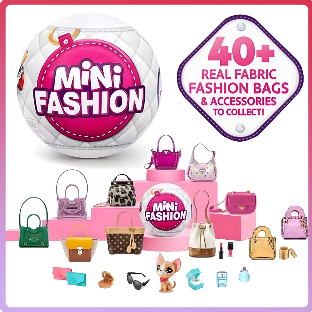 Zuru 5 مفاجأة الماركات الصغيرة اللعب الأصلي لعبة صغيرة أكياس صغيرة سر صندوق أعمى اكسسوارات للدمى حقيبة الموضة ألعاب الأحذية