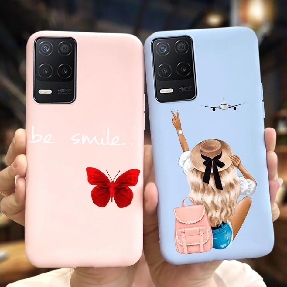 For Realme 8 5G Case Realme 8 Pro Cute Astronaut Cover Slim TPU Soft Silicone Phone Case For Realme 8 8i 4G Realme8 RMX3085 Capa