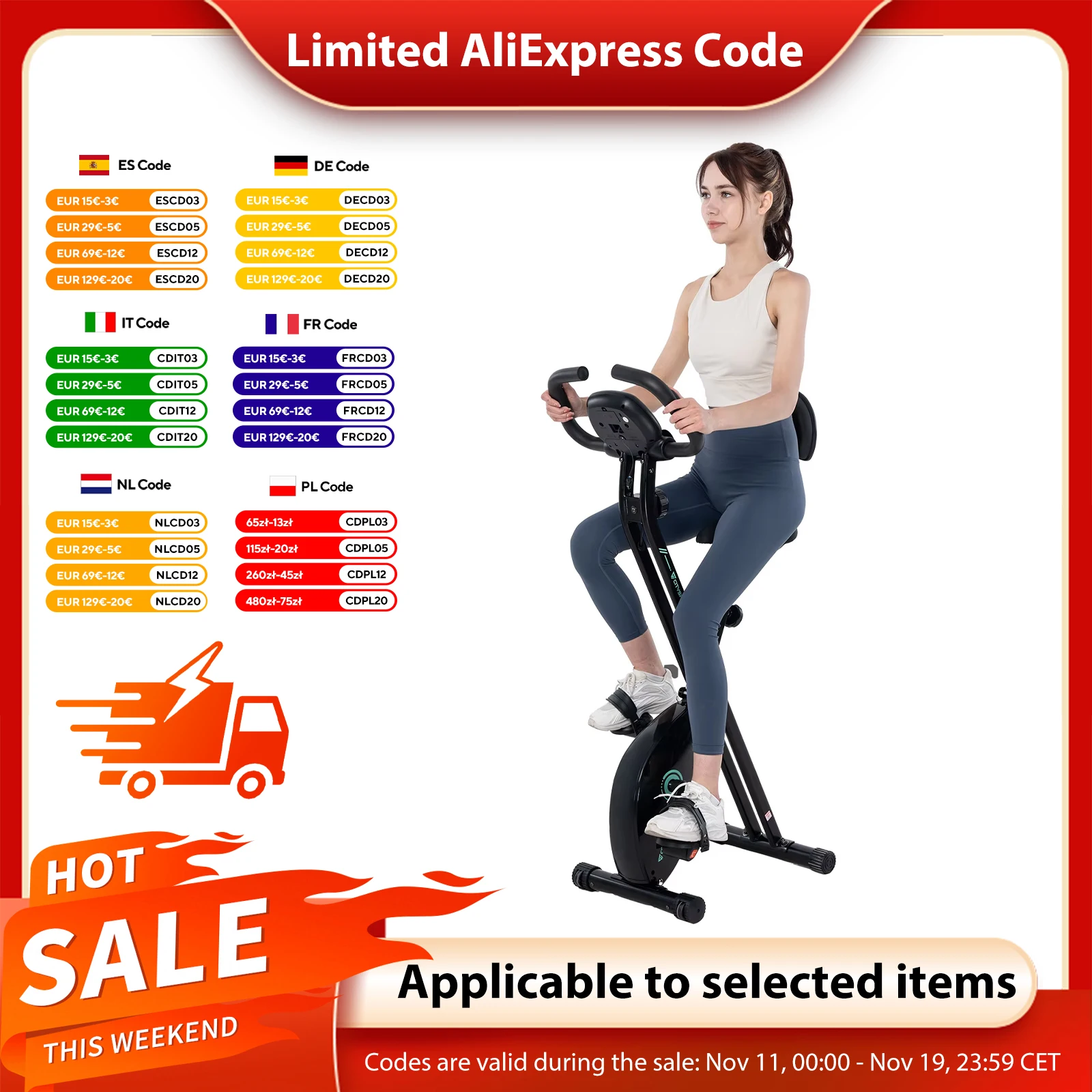 CITYSPORTS PRO Cyclette da Casa Pieghevole, Cyclette pieghevole con regolazione della resistenza a 8 livelli, bici da allenamento, attrezzatura per il fitness da ciclismo indoor