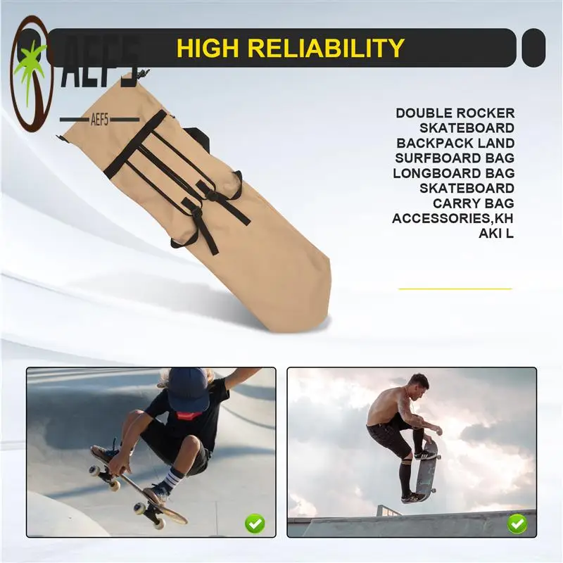 

AEF5-Double Rocker Рюкзак для скейтборда Land Сумка для доски для серфинга Сумка для лонгборда Сумка для переноски скейтборда Аксессуары
