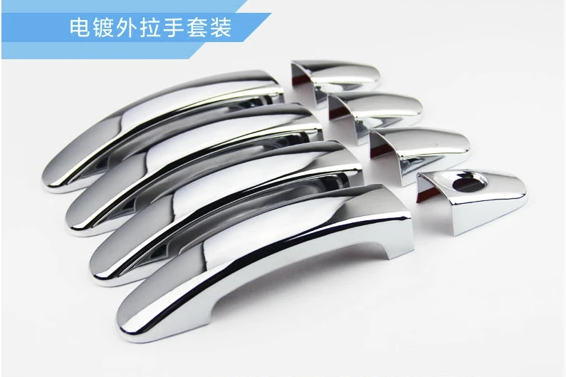 Cubierta de manija de puerta de coche cromada ABS, embellecedor para Ford Focus 2 MK2 II para Focus 3 MK3 III 4 MK4 c-max Kuga Escape Sticker