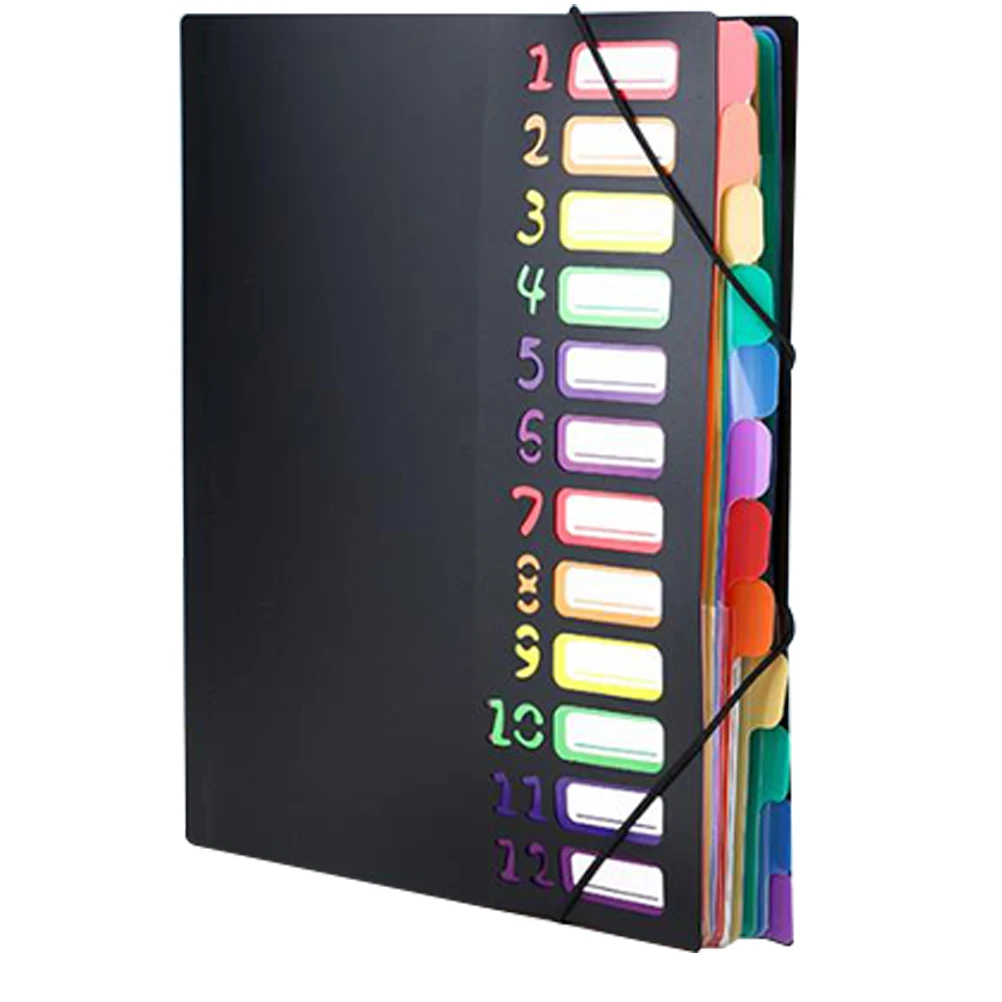 

Multipurpose File Folder Office Color Folders Plastic Document Holder Organizer
