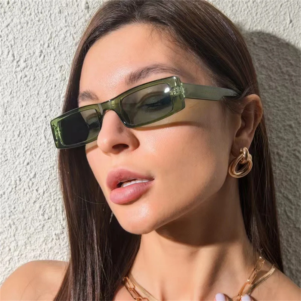 Ins Trend Vintage Small Frame Square Sunglasses Women Fashion Retro Rectangle Sun Glasses Shades UV400 Protection Casual Goggles