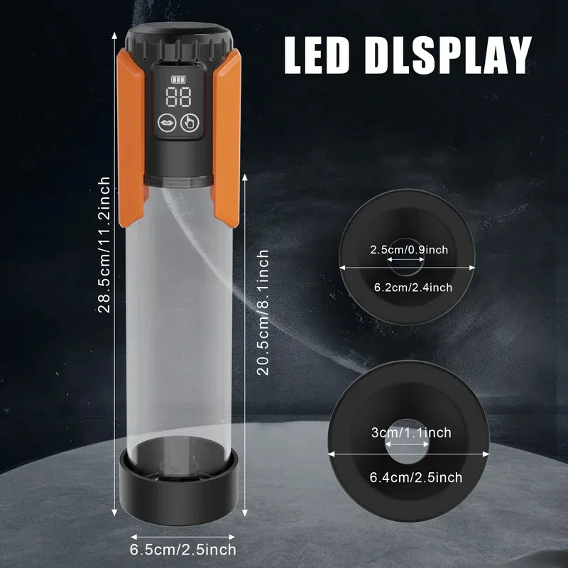 تمديد مضخة ديك الانتصاب المدرب الكهربائية للرجل فراغ التلقائي تكبير القضيب الذكور #6