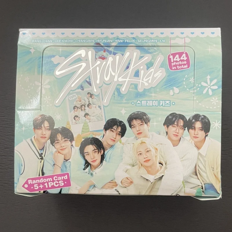 스트레이 키즈 앨범 컬렉션 카드 랜덤 카드 봉투 포장 블라인드 박스 인사말 카드 스타 LOMO 24 팩/박스