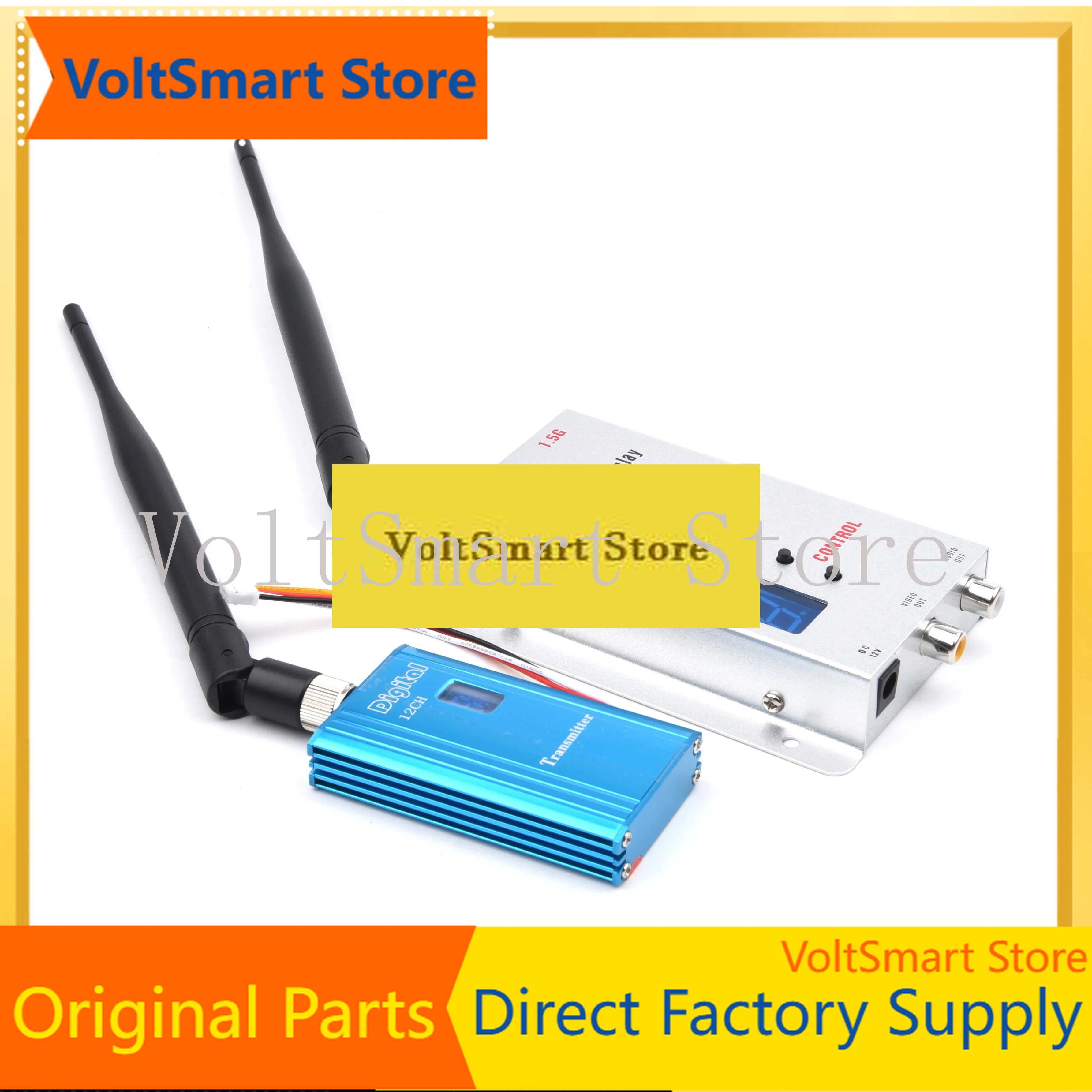 VoltSFPV 1.5GHz 1.5G 1500mW Long Distance Video Transmitter And Receiver 12chs Wireless Transmitter Long Distance Monitoring Sys