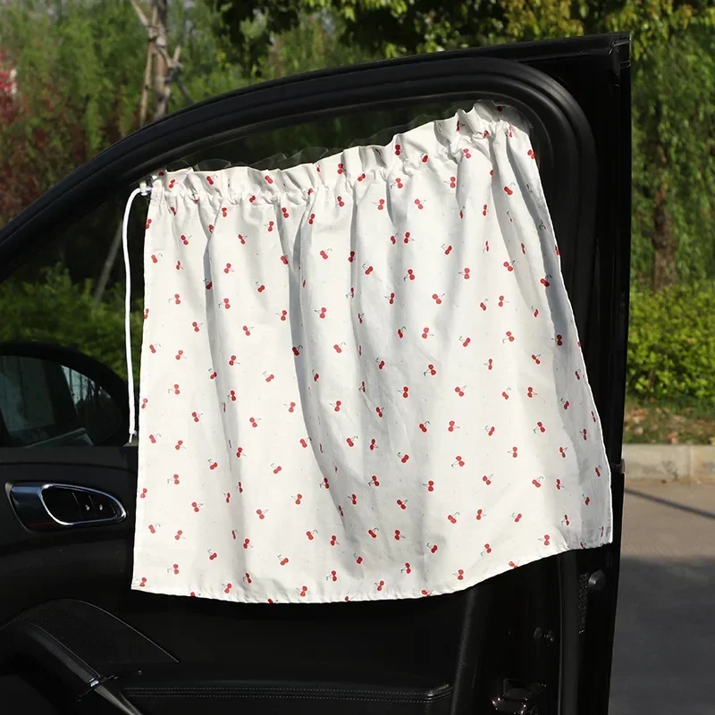 Car Curtain Inside the Car Sun Curtain Sunscreen Heat Insulation Cartoon Children's Shade Suction Cup Privacy Accessories image 6