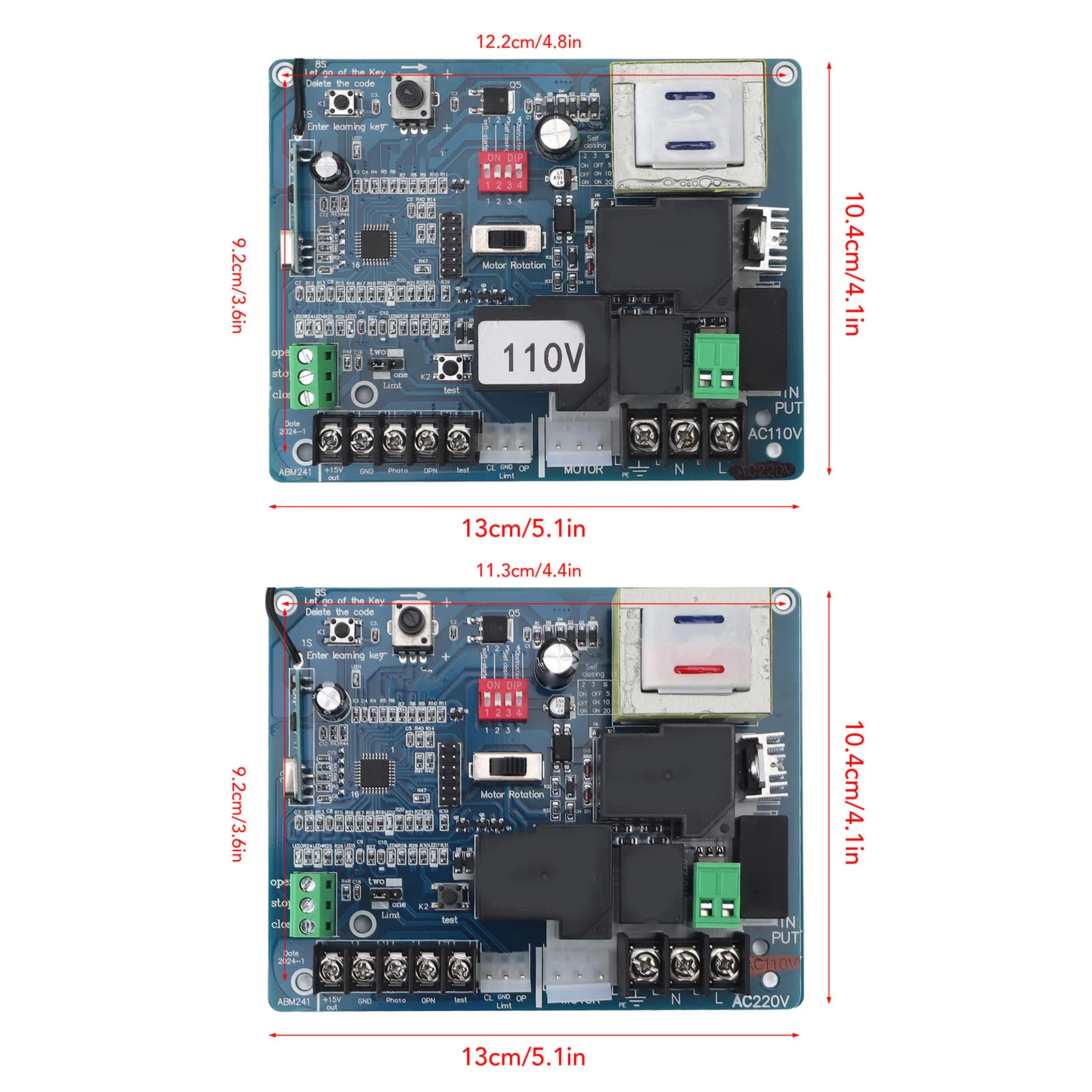 Sliding Gate Opener Main Board Stable Electric Door Control Board  Auto Power Off Memory Function Sensitive for Home
