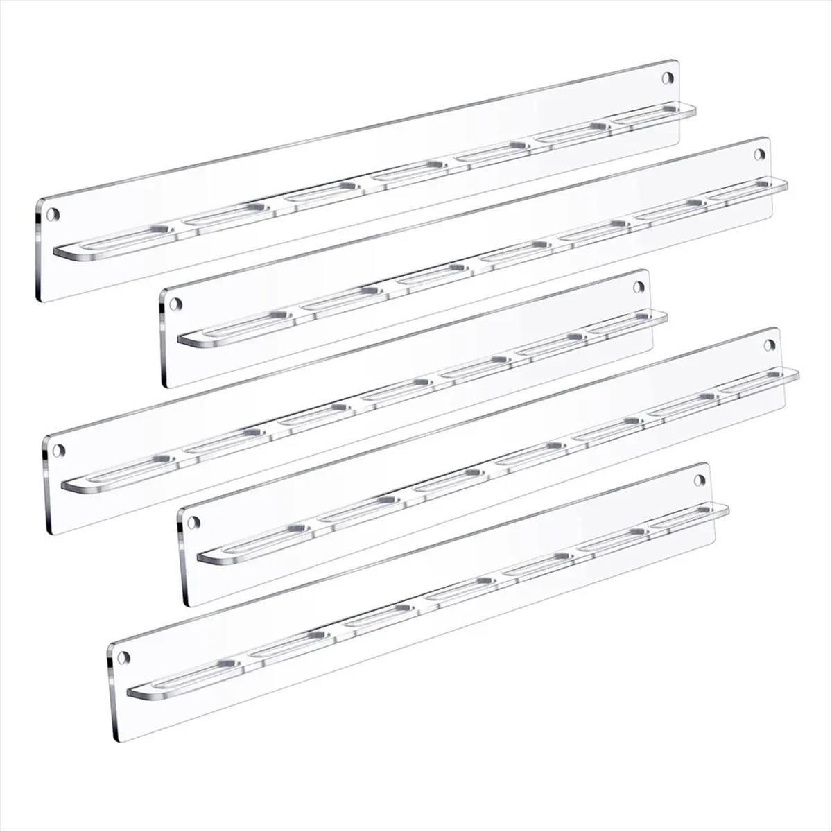 ABYA 5 Pack Acrylic Sunglasses Organizer Storage Wall Mounted Eyeglasses Holder Hanging Eyewear Display Rack Sunglass Rack