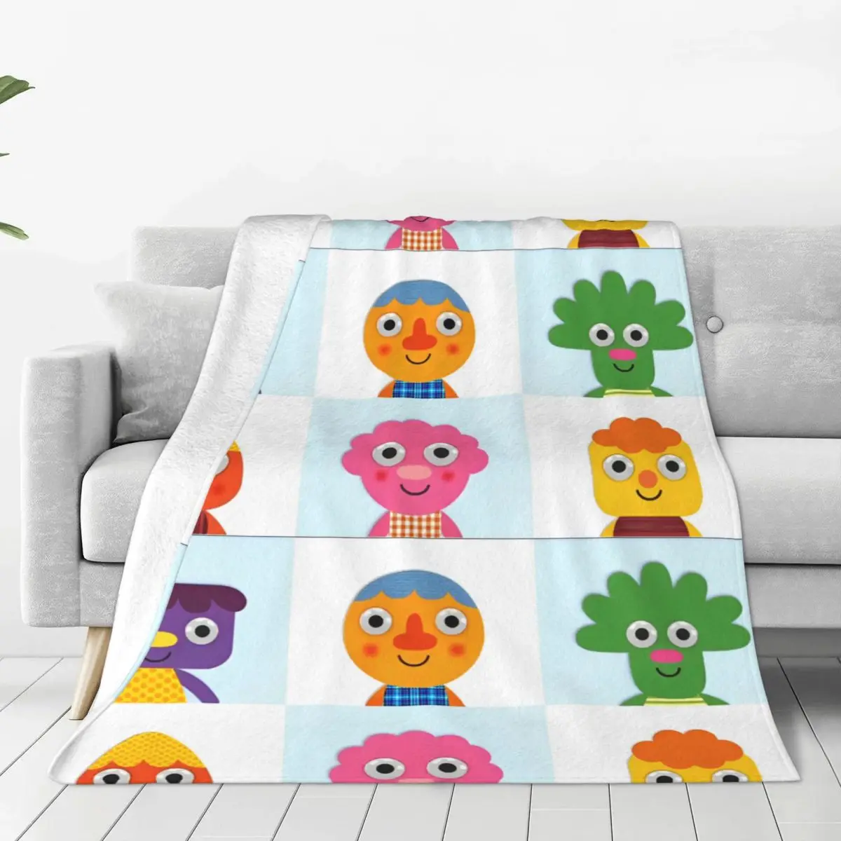 Noodle & Pals Micro Nursery Rhymes Songs Blanket Quality Soft Bedding Throws Winter Decorative Living Room Novelty Bedspread