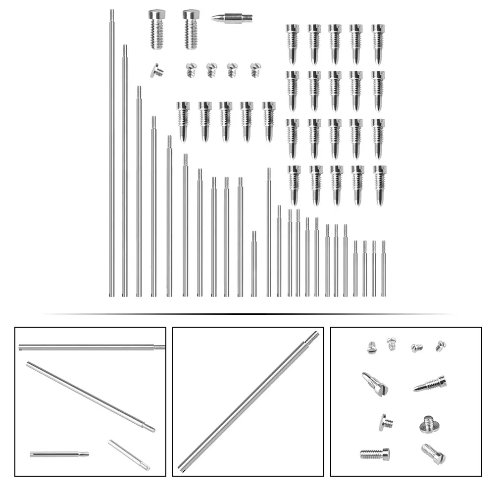 

1Set Soprano Saxophone Parts Set Threaded Shafts Thread Screws Tapered Shaft Nail Saxophone Repair Kit Maintenance Accessories