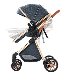 Wózek dziecięcy 2 w 1 z funkcją skręcania kierunku jazdy, z daszkiem, szybkie składanie, bez fotelika samochodowego, wózek podróżny dla niemowląt, wózek dla noworodka.