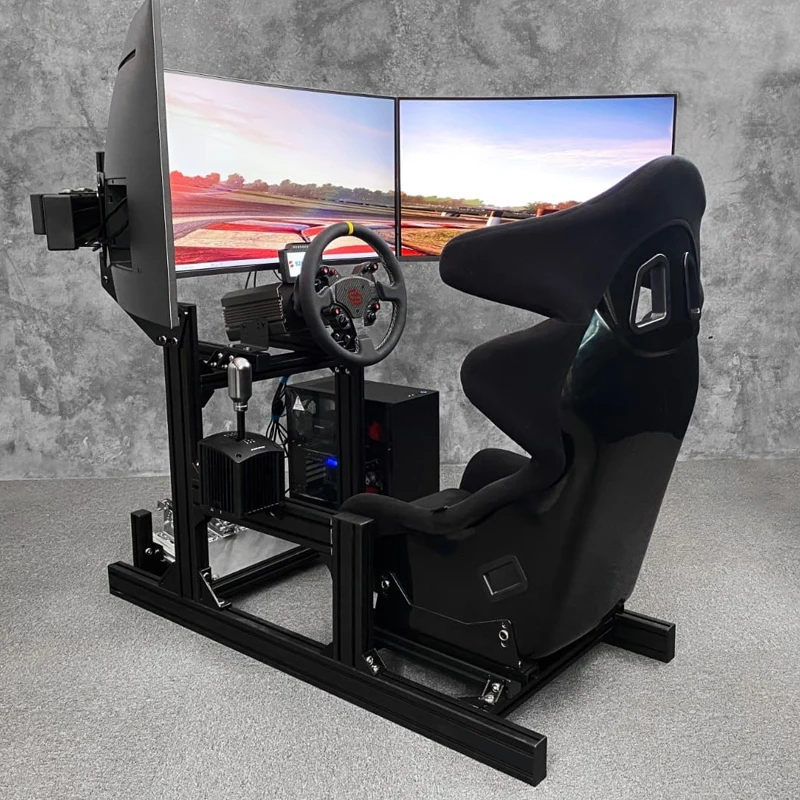 Next Level Sim Racing Cockpit Custom 4080 Aluminum Structure Realistic Driving Simulator Universal Racing Rig Full Setup