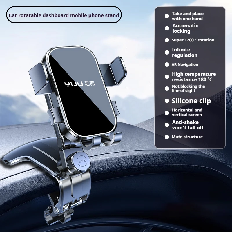 360 Degrees Car Phone Holder Universal Smartphone Stands Car Rack Dashboard Support for Auto Grip Mobile Phone Fixed Bracket - Image 6