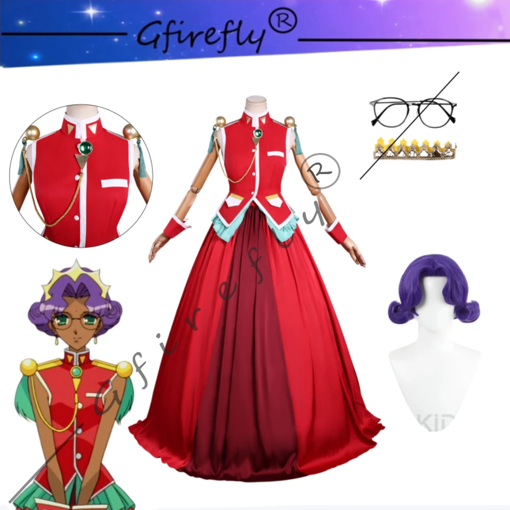 

Revolutionary Girl Utena Utena Tenjou Anthy Himemiya Same Style Cosplay Costume Red Dress Halloween Carnival Party Stage Wear