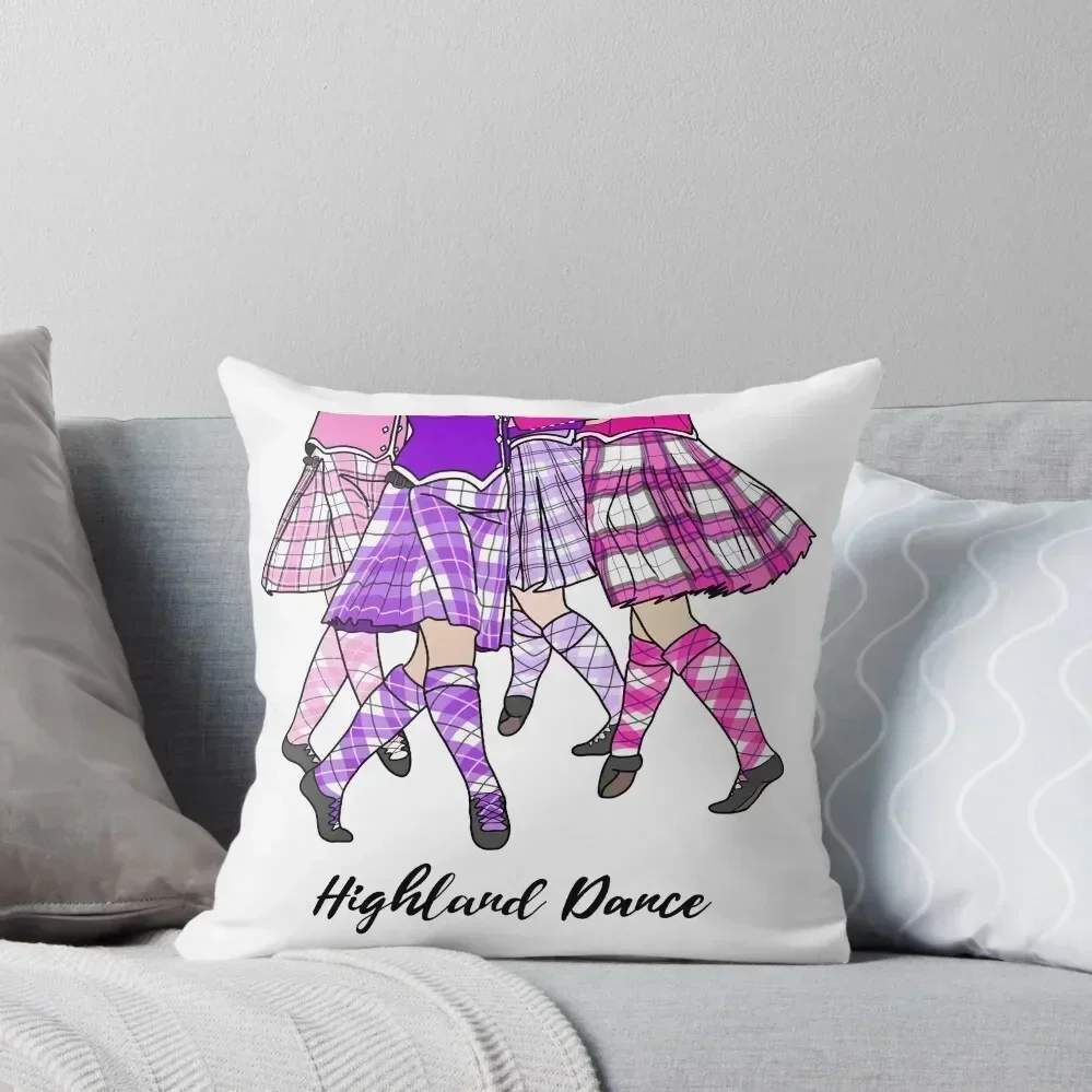 Swaying Kilts- Pink & Purple Throw Pillow christmas pillow case sleeping pillows pillow