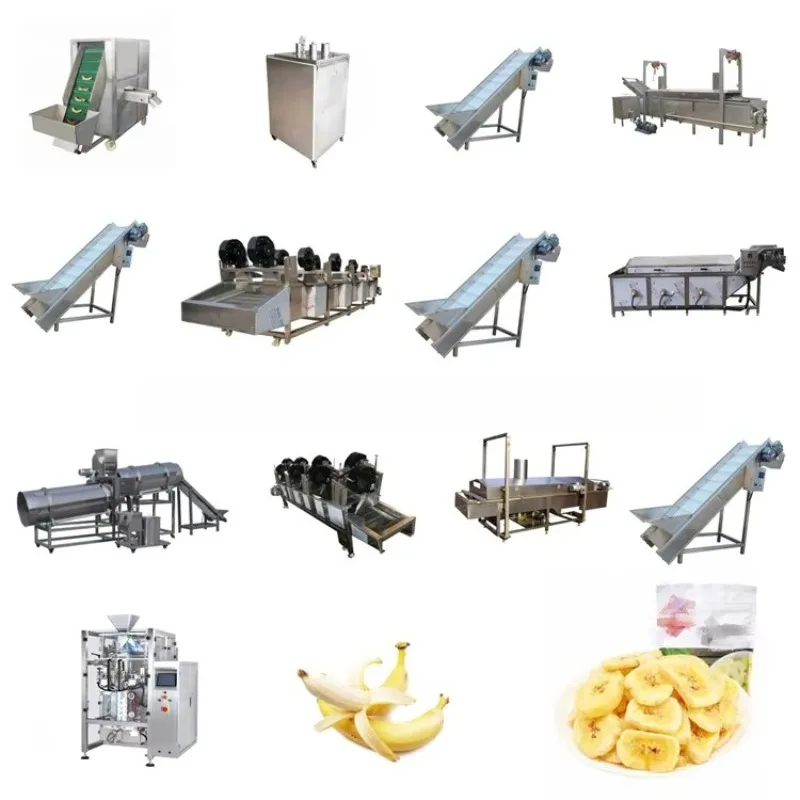 Plantain Chips Banana Flour Production Line Equipment Banana Powder Grinding Banana Chips Making Machine Customized