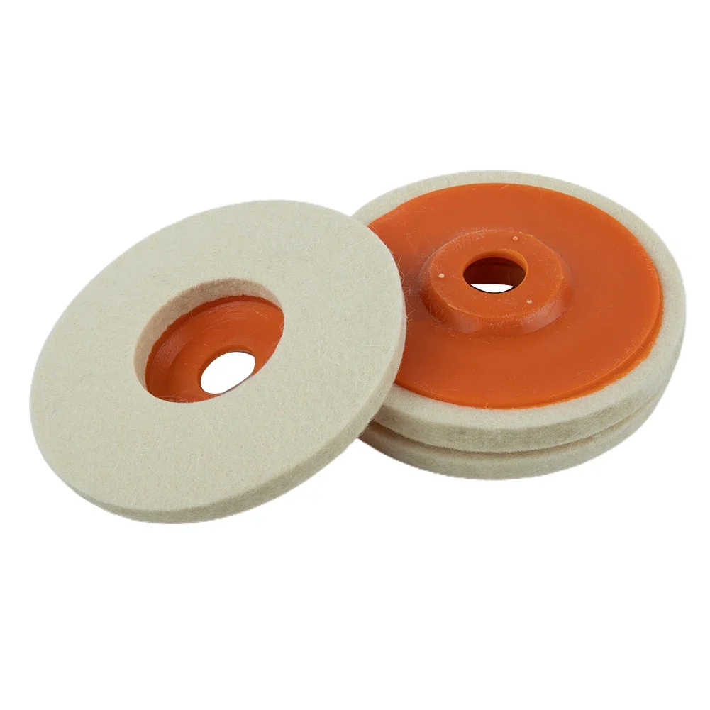 3pcs 4Inch 100mm Wool Polishing Wheel Polishing Pads Angle Grinder Wheel Felt Polishing Disc Pad For Metal Marble Glass Ceramic