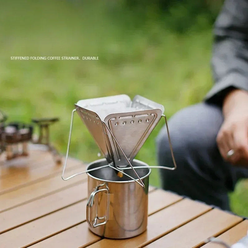 Equipamento portátil dobrável para camping em aço inoxidável