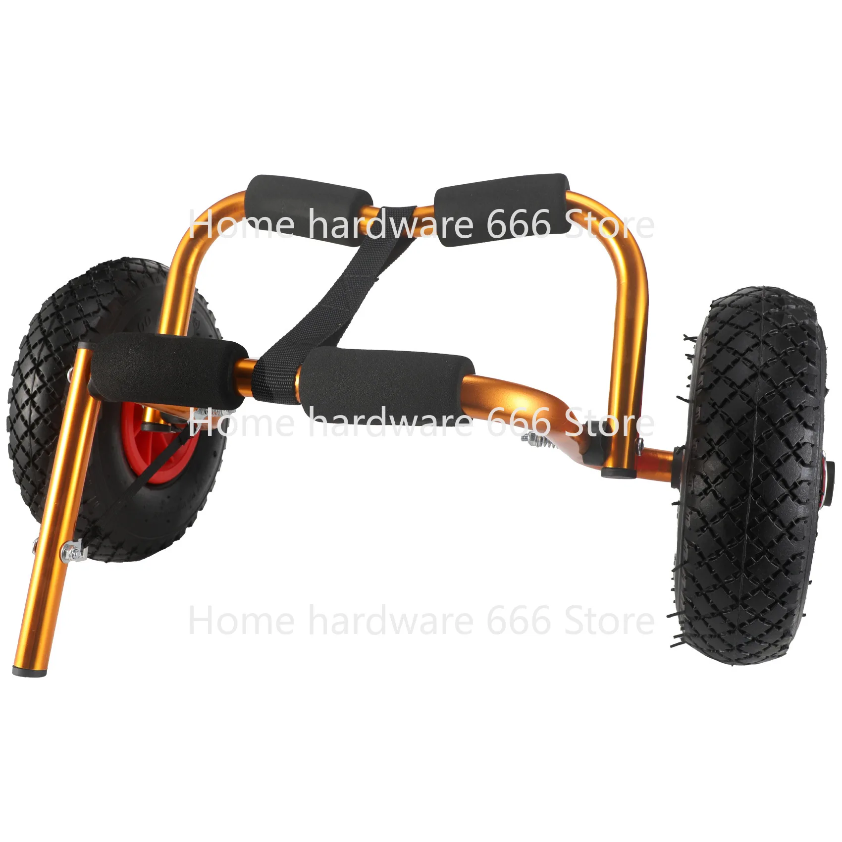 Kayak Trailer Stainless Steel Tube Foldable Portable Cart Rubber Boat Adjustable Trailer Frame