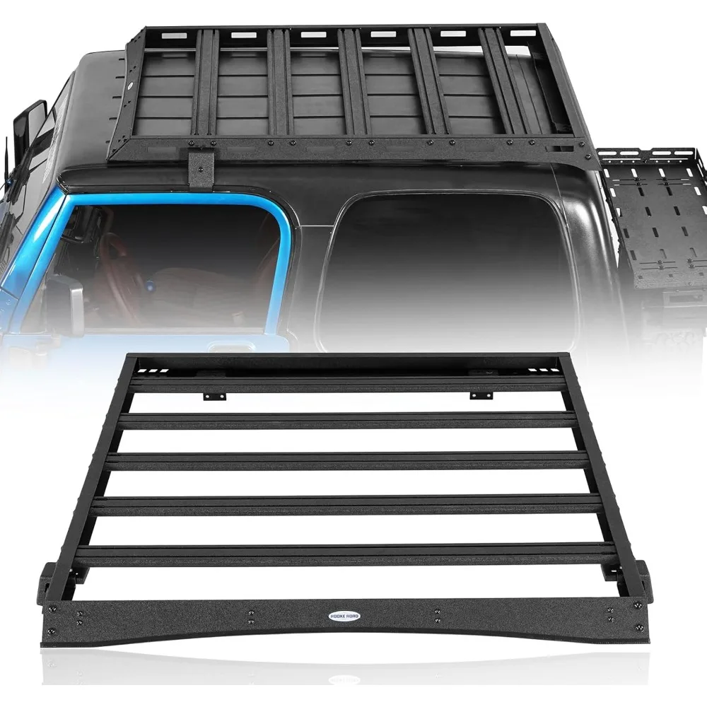 

u-Box Wrangler TJ Roof Rack Cargo Basket for Jeep Wrangler TJ 1997-2006 Hardtop (Excluding Unlimited) - Overland Aluminum CrossB