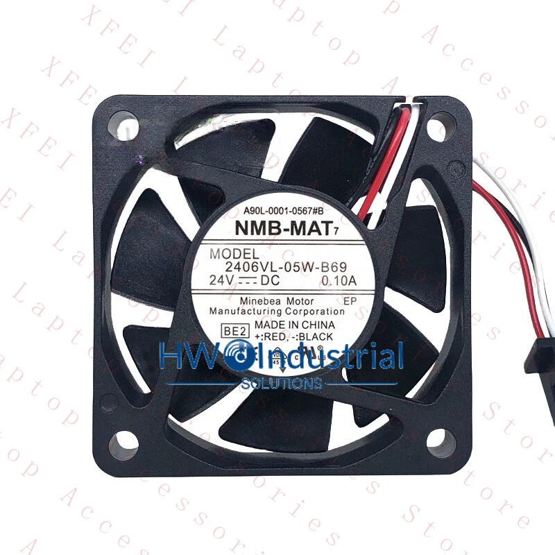 

C 1PC FOR NMB 2406VL-05W-B69 6015 24V 0.10A 6CM FANUC Interface Cooling Fan