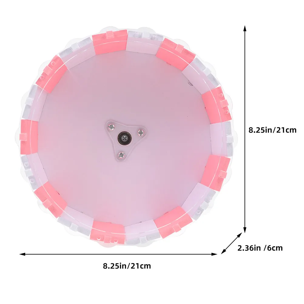 Hamster Running Wheel Silent Design for Healthy Activity Relieves Boredom Easy Clean Plastic Exercise Wheel for Small Pets
