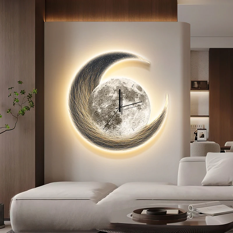 

Living Room Art Mural Wall Clocks Big Size Fashion Modern Restaurant Clock Wall Creative Led Orologio Da Parete Home Decoration