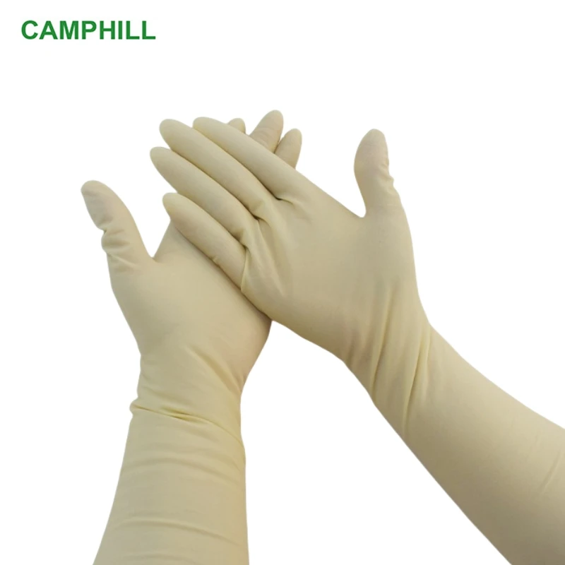 Wholesale 16-inch disposable lengthening thickening latex gloves Semiconductor laboratory, Level AB clean room latex gloves