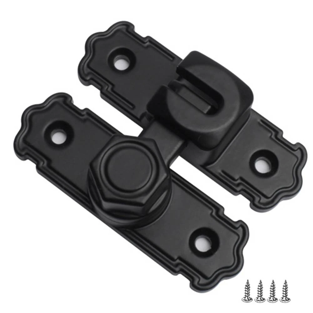 

Домашняя безопасность Черный защитный дверной замок для раздвижной двери 90-градусный дизайн Простая установка Длительная производительность