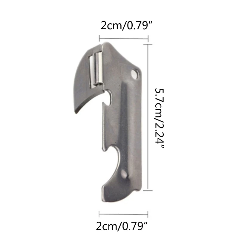 F92B Polied en acier inoxydable CANDER MULTI-FONCTIONNEMENT OUVERTURE BOUTEILLE D'ACIER MULTIFUTIONNE