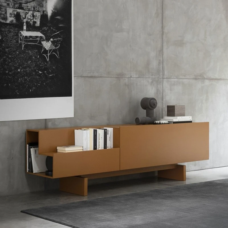 TV cabinet Internet celebrity solid wood cabinet Modern simple living room floor cabinet Small apartment locker