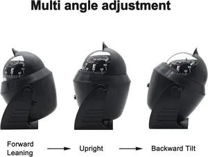 ボートコンパスフラッシュマウントコンパス、マリンコンパスダッシュボードが軽いピボット、車用のダッシュボード、照らされたダッシュ表面マウント 10ベストセールスコンパスシー-1