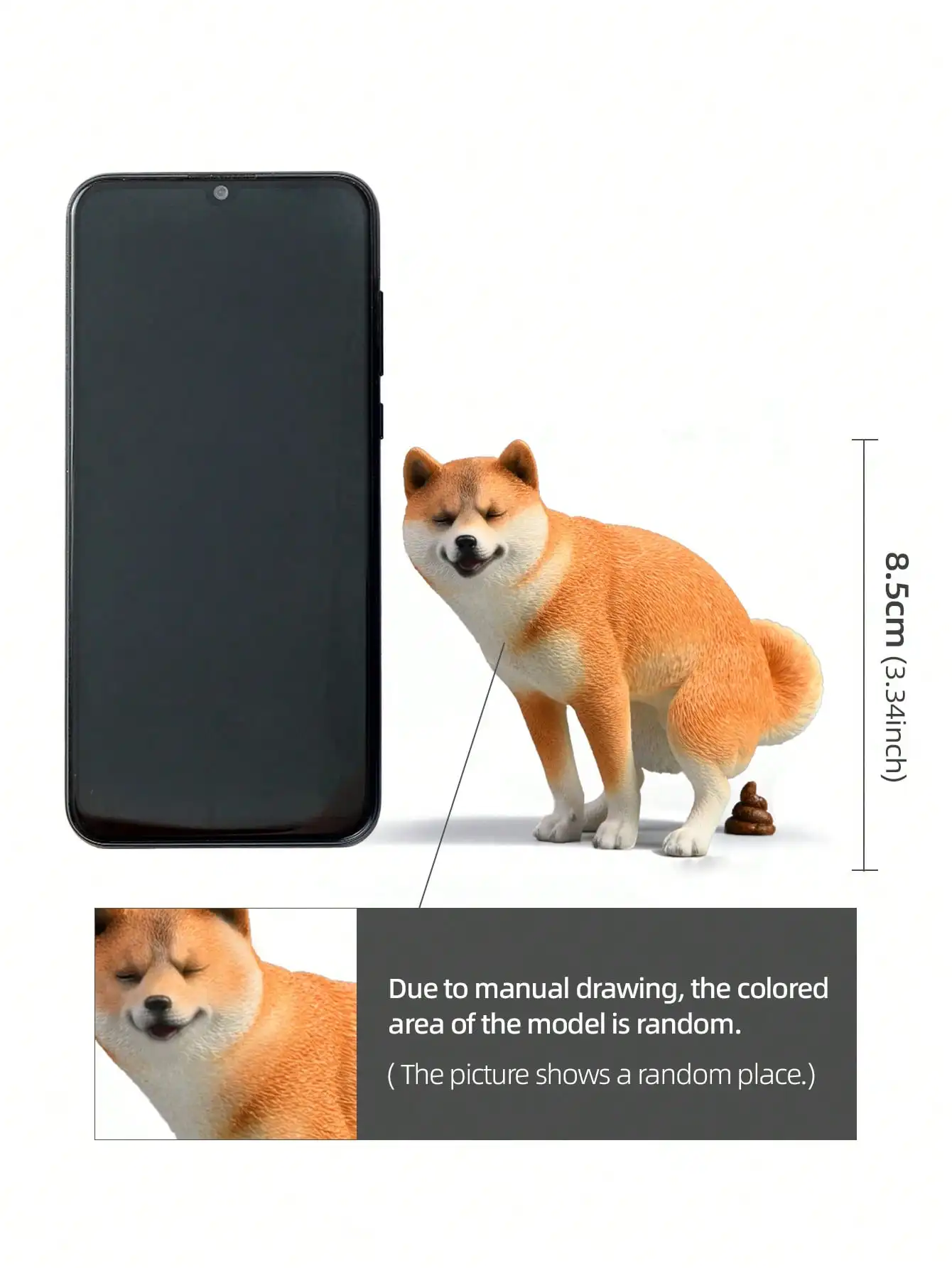 1 Set Funny Shiba Inu Dog Ornaments (With Poop & Urine Stream) – 1/6 Scale Miniature Simulated Animal Model, Fun Home Decor view 6