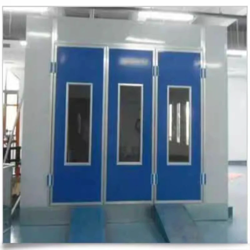 Cabine de lixa retrátil móvel personalizada sem poeira de alta temperatura ecologicamente correta para cozimento de pintura automotiva