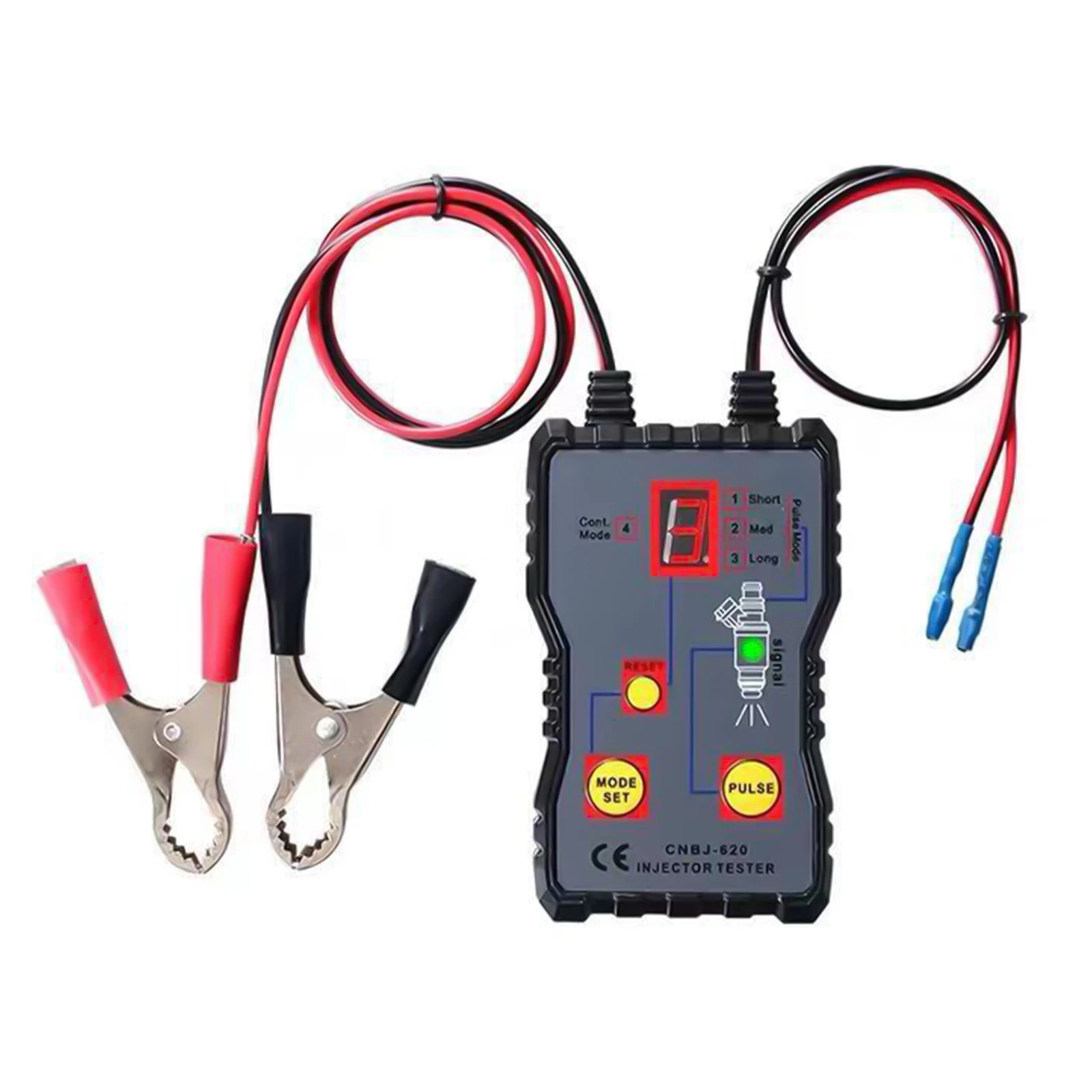 

Car Fuel Injector Tester Powerful Fuel System Scan Tool Gasoline Injector Tester Automotive Universally 4 Pluse Modes 12V