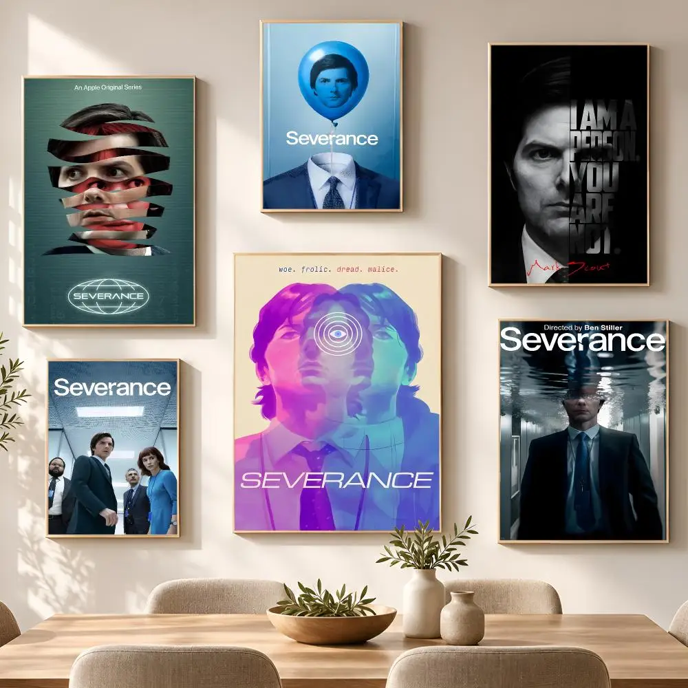 Film Series Movie Classic Severance Poster PP Self Adhesive Aesthetic Room Decor Bedroom Dorm Gaming Room Home Decoration Gift