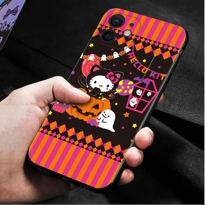 Phone Case For Apple iPhone 15 11 14 13 12 Pro Max 13 12 Mini XS Max XR X 7 8 Plus Cover Cartoon Hello Kitty My Melody Halloween